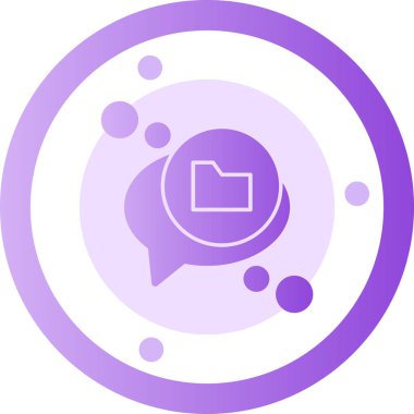 Konuşma balonu. Web simgesi basit tasarım