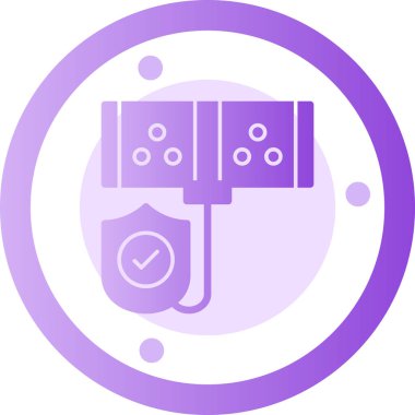 Bir benzin istasyonu simgesinin vektör illüstrasyonu