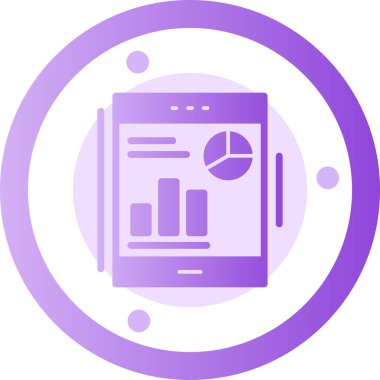 veri analiz simgesi vektör illüstrasyonu