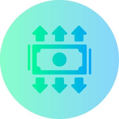 Dolar. Web simgesi basit illüstrasyon