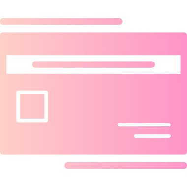 Kredi kartıyla. Basit resimleme