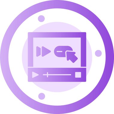 video kamera simgesi, vektör illüstrasyonu