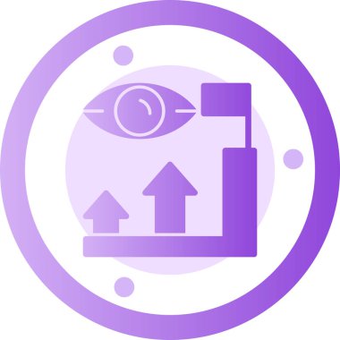 Göz. Web simgesi basit illüstrasyon