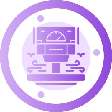 Bir saatin vektör simgesi