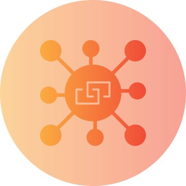 şebeke. Web simgesi basit illüstrasyon