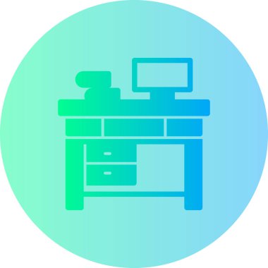 Modern mobilya simgesinin vektör illüstrasyonu