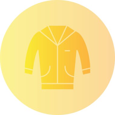 Bir ceket simgesinin vektör illüstrasyonu