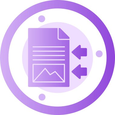 Belge. Web simgesi basit illüstrasyon