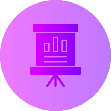 Bir film simgesinin vektör illüstrasyonu