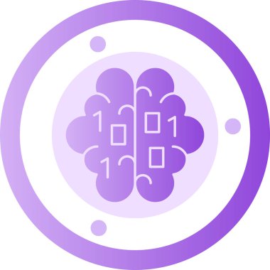 beyin web simgesi çizimi