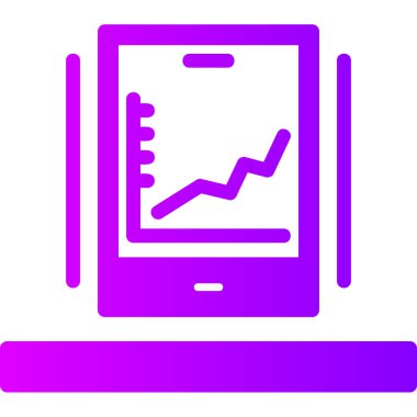 analitik grafik vektör simgesi modern basit vektör illüstrasyonu