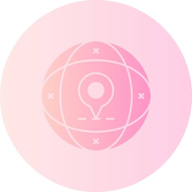 Vektör konumu simge illüstrasyonu