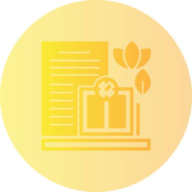 belge web simgesi vektör illüstrasyonu