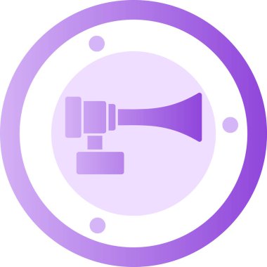 Hoparlör. Web simgesi basit illüstrasyon