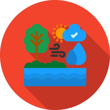 Bulut simgesi vektör illüstrasyonu