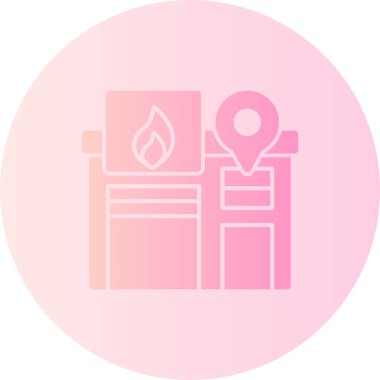 Gaz simgesinin vektör illüstrasyonu