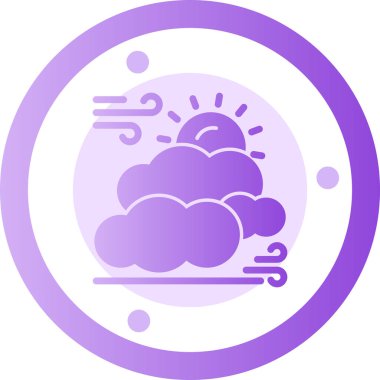 Hava durumu ikonu. vektör illüstrasyonu