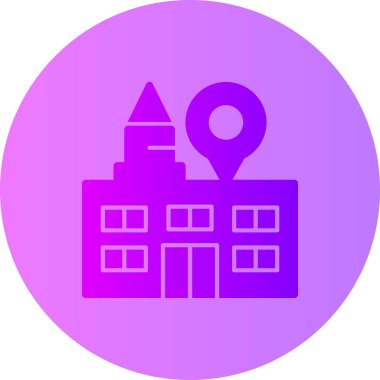 konum. Web simgesi basit illüstrasyon