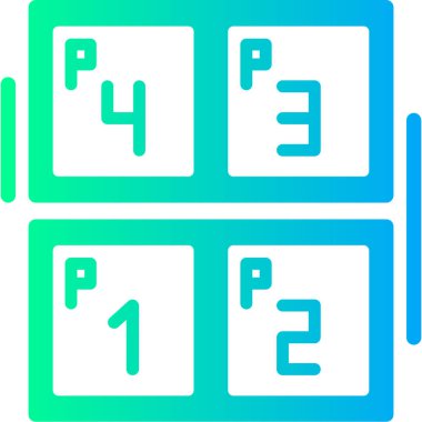 Beyaz arkaplanda mavi çizgi oynatma video simgesi izole edildi. Film şeridi. vektör illüstrasyonu