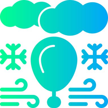 Hava durumu simgesi, vektör illüstrasyonu