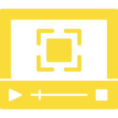 Bilgisayar ekranı. Basit resimleme