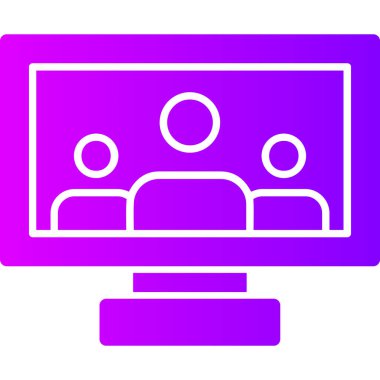 Bilgisayar monitörü. Web simgesi