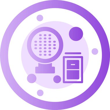 Radyo. Web simgesi basit illüstrasyon