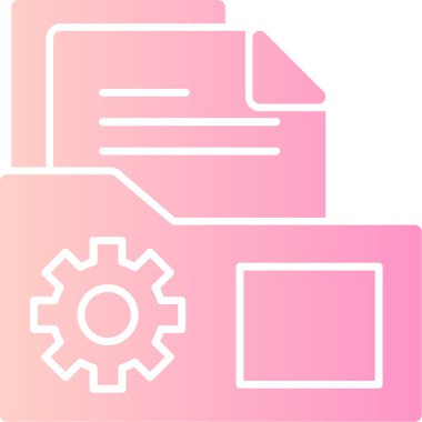 dosya biçimi simgesi, vektör illüstrasyonu