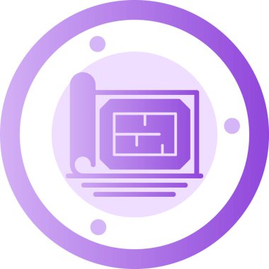 Bilgisayar. Web simgesi basit illüstrasyon