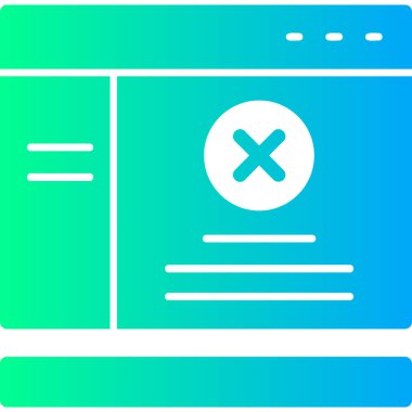 Tarayıcı hata simgesi - taslak biçimi