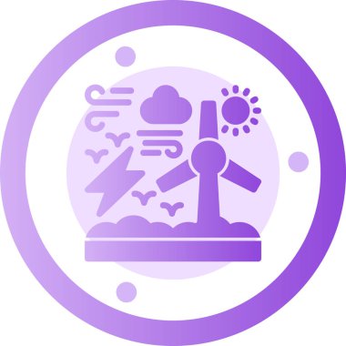 Benzersiz hava fan vektör simgesi