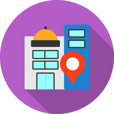 konum. Web simgesi basit illüstrasyon