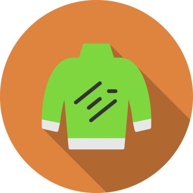 Ceket. Web simgesi basit illüstrasyon