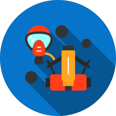 Gölge simgeleri ile düz modern tasarım