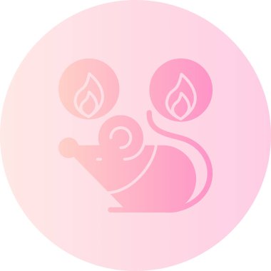 Çemberdeki bir kedinin vektör çizimi