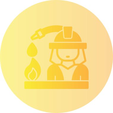 Bir benzin istasyonu simgesinin vektör illüstrasyonu