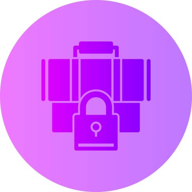 Kilit. Web simgesi basit tasarım