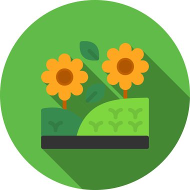 bitki simgesi, vektör illüstrasyonu beyaz arkaplanda izole edildi