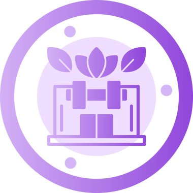 bitki simgesi vektör illüstrasyonu