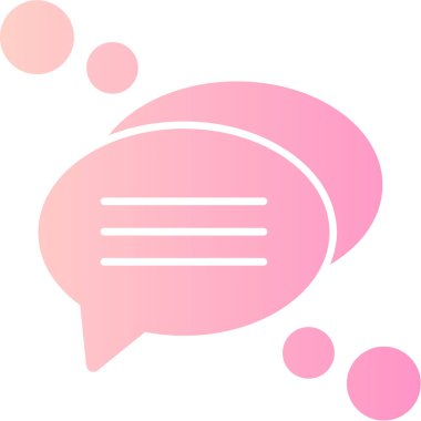 Konuşma balonu. Basit simge