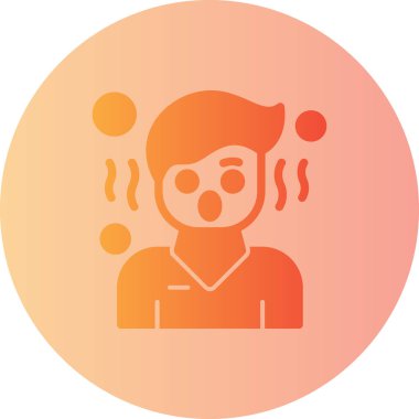 Sakallı ve maskeli genç bir adam.