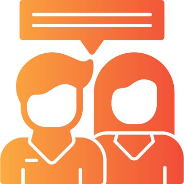 çift avatar insan simgesi ana hatları biçiminde