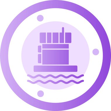 Su. Web simgesi basit illüstrasyon