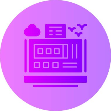 seo modern simgesinin vektör illüstrasyonu