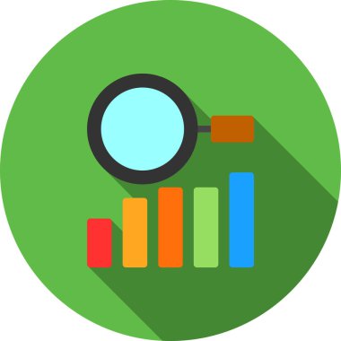 düz biçimli analitik grafik simgesi