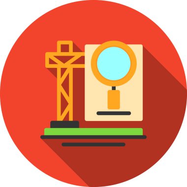 Modern yapı simgesinin vektör illüstrasyonu