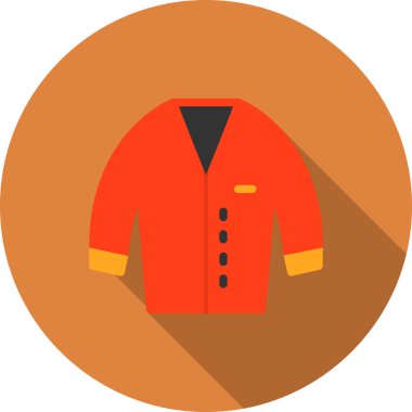 Bir ceket simgesinin vektör illüstrasyonu