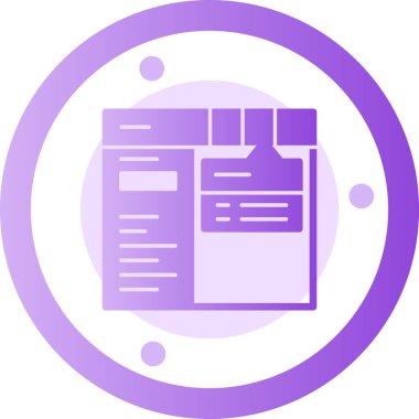 Belge. Web simgesi basit tasarım