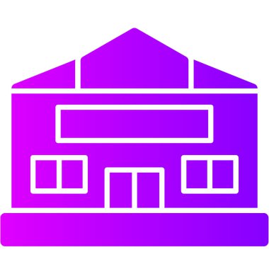 Depo. Web simgesi basit illüstrasyon