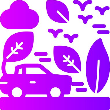 ağaçlar ve bitkiler vektör simgesi